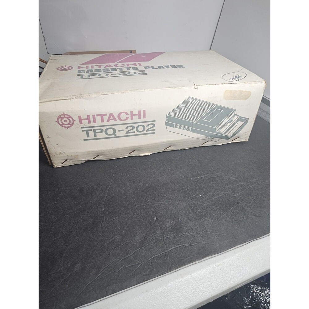 Vintage Never Used Hitachi TPQ-202 Cassette Tape Player.